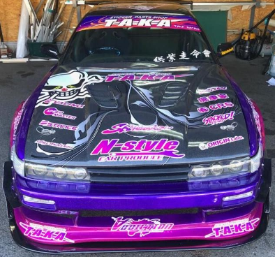 TAKA Nissan Silvia S13 ラジコン Addiction RC 1/10 Nissan S13 Silvia FUJIO Edition Clear Body